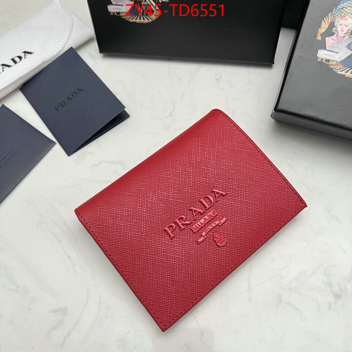 Prada Bags (4A)-Wallet what best replica sellers ID: TD6551 $: 45USD