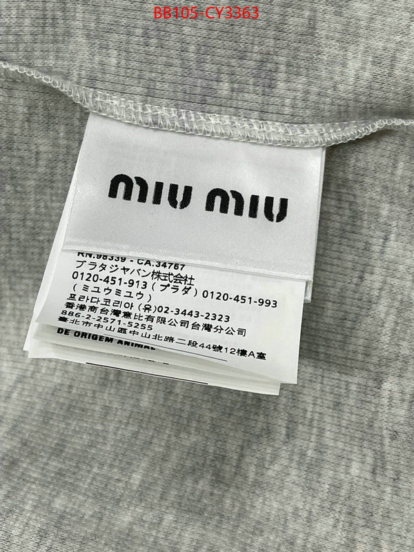 Clothing-MIU MIU fake designer ID: CY3363 $: 105USD