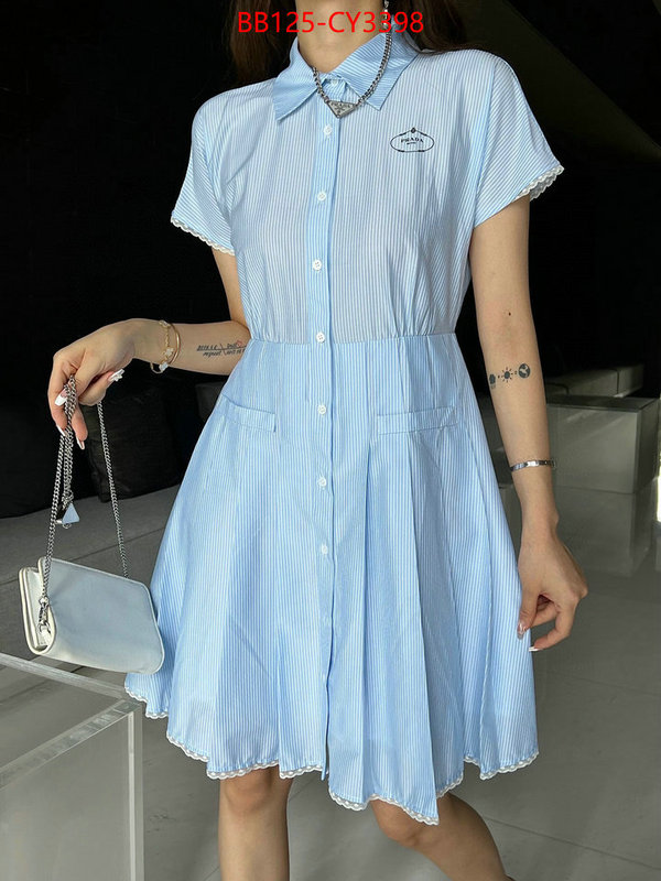 Clothing-Prada where to buy replicas ID: CY3398 $: 125USD