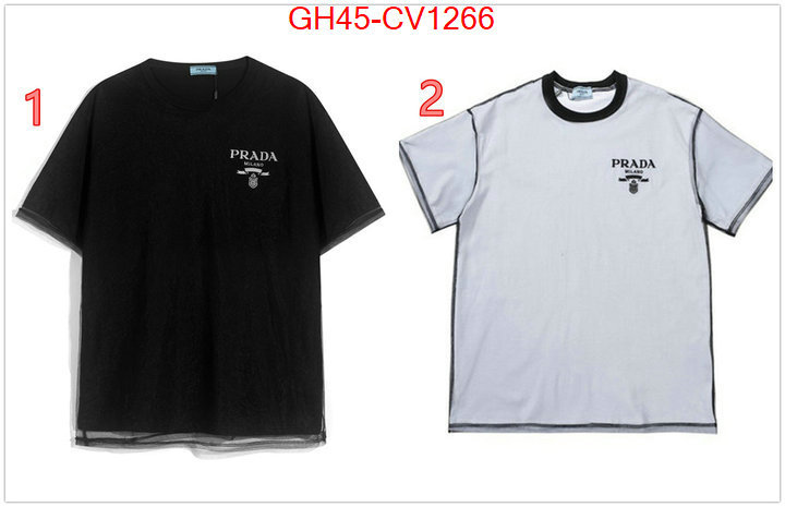 Clothing-Prada top quality replica ID: CV1266 $: 45USD