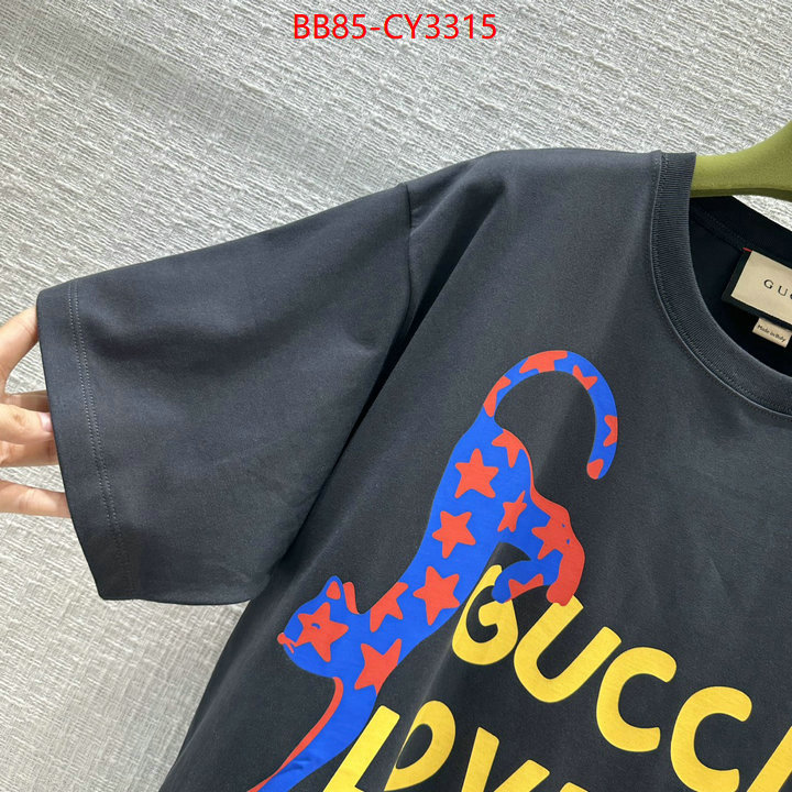 Clothing-Gucci 7 star quality designer replica ID: CY3315 $: 85USD