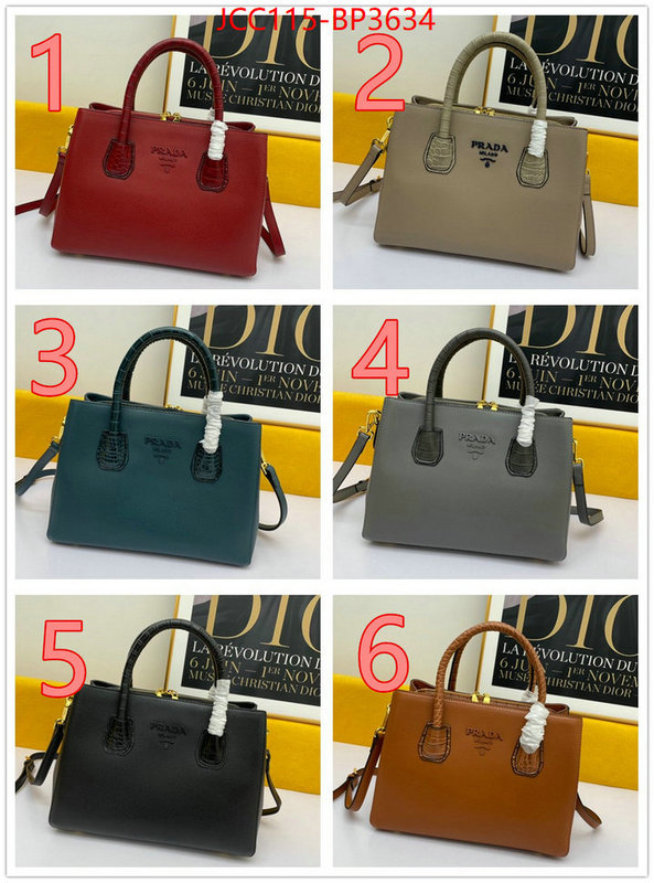 Prada Bags (4A)-Handbag- first copy ID: BP3634 $: 115USD