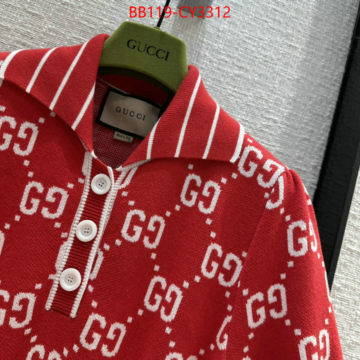 Clothing-Gucci buy luxury 2023 ID: CY3312 $: 119USD