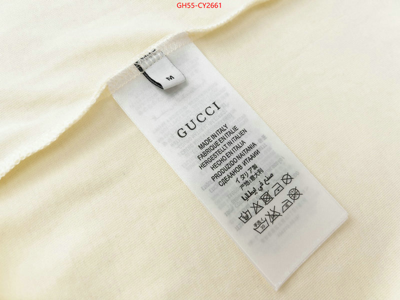 Clothing-Gucci can you buy knockoff ID: CY2661 $: 55USD