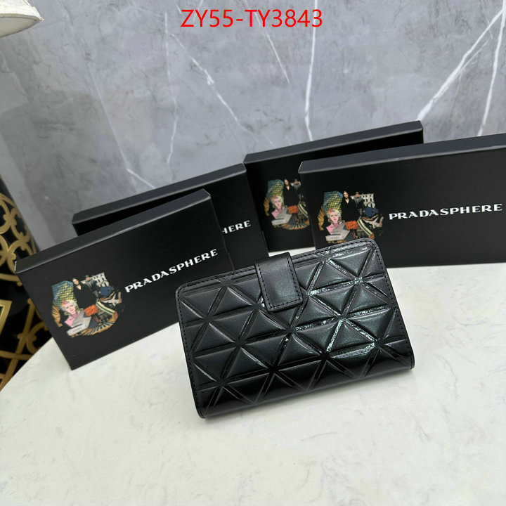 Prada Bags (4A)-Wallet best like ID: TY3843 $: 55USD