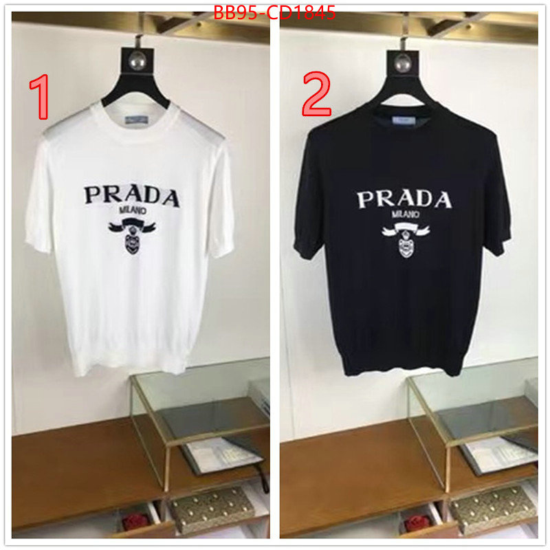 Clothing-Prada designer 1:1 replica ID: CD1845 $: 95USD