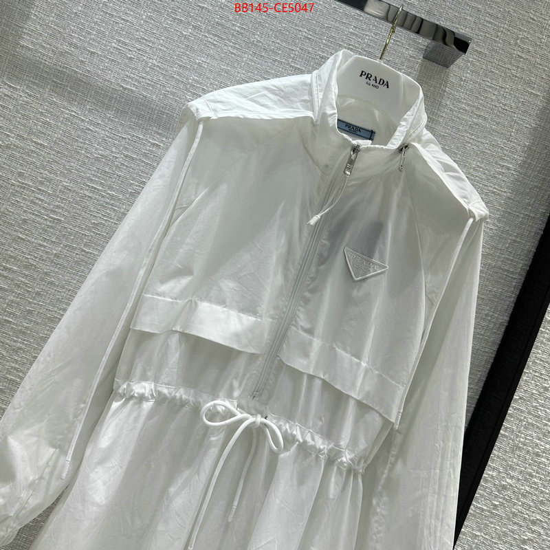 Clothing-Prada high quality replica designer ID: CE5047 $: 145USD