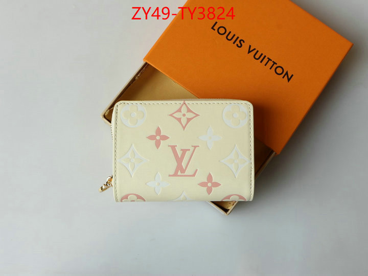 LV Bags(4A)-Wallet best aaaaa ID: TY3824 $: 49USD