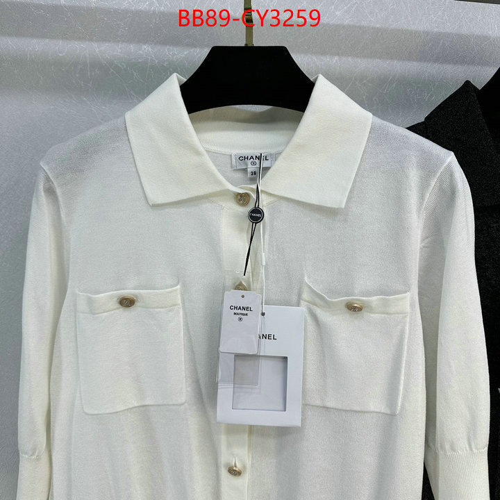 Clothing-Chanel best quality designer ID: CY3259 $: 89USD