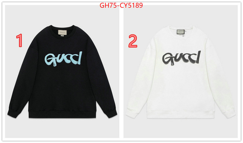 Clothing-Gucci high quality designer replica ID: CY5189 $: 75USD