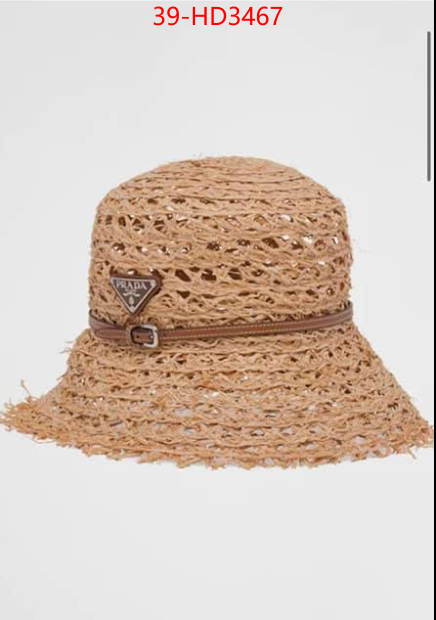 Cap (Hat)-Prada wholesale imitation designer replicas ID: HD3467 $: 39USD
