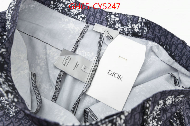 Clothing-Dior top fake designer ID: CY5247 $: 65USD