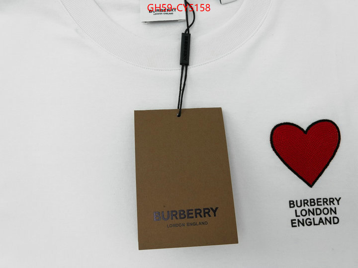 Clothing-Burberry aaaaa class replica ID: CY5158 $: 59USD