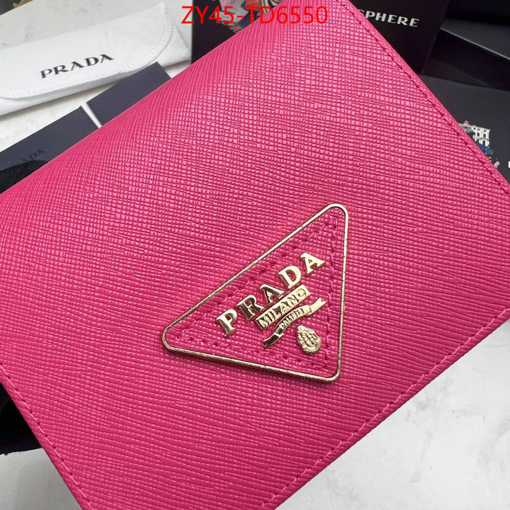 Prada Bags (4A)-Wallet buy cheap ID: TD6550 $: 45USD