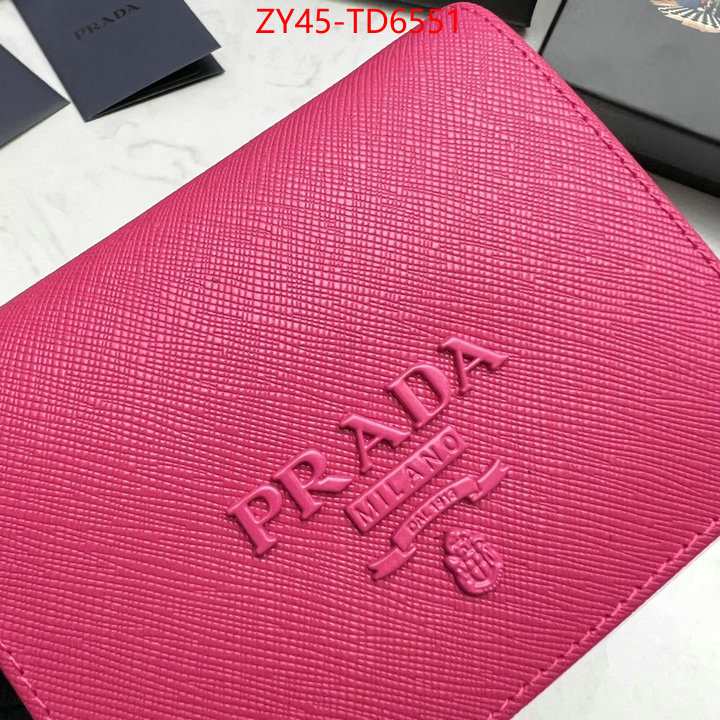 Prada Bags (4A)-Wallet what best replica sellers ID: TD6551 $: 45USD