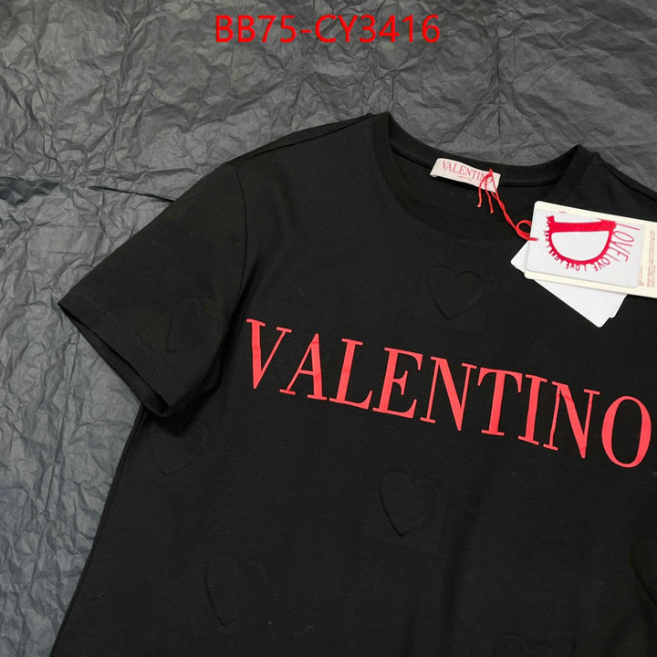 Clothing-Valentino high quality online ID: CY3416 $: 75USD