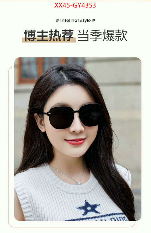 Glasses-LV buy high-quality fake ID: GY4353 $: 45USD