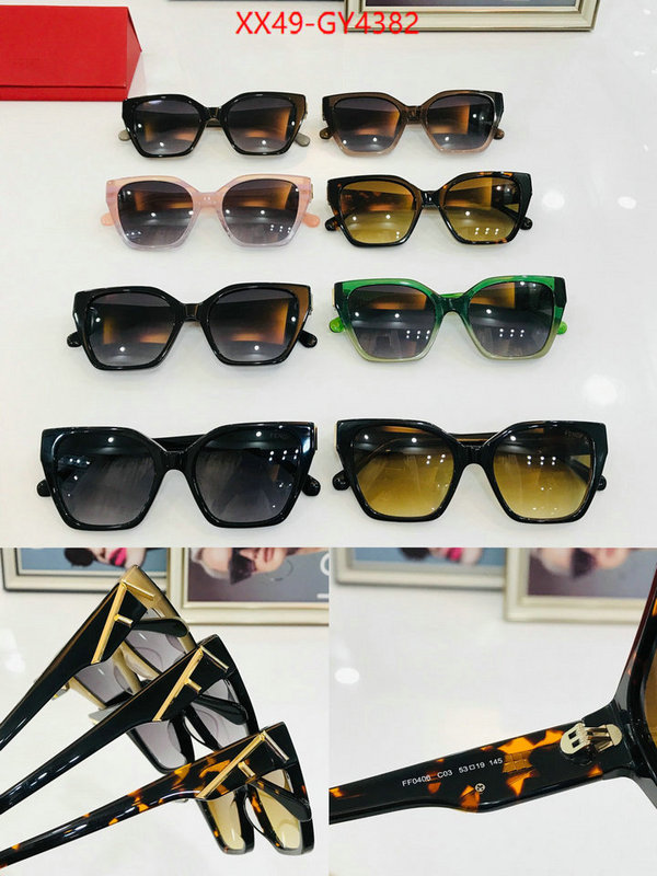 Glasses-Fendi brand designer replica ID: GY4382 $: 49USD