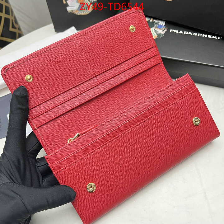 Prada Bags (4A)-Wallet replica best ID: TD6544 $: 49USD