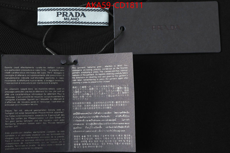 Clothing-Prada designer 1:1 replica ID: CD1811 $: 59USD