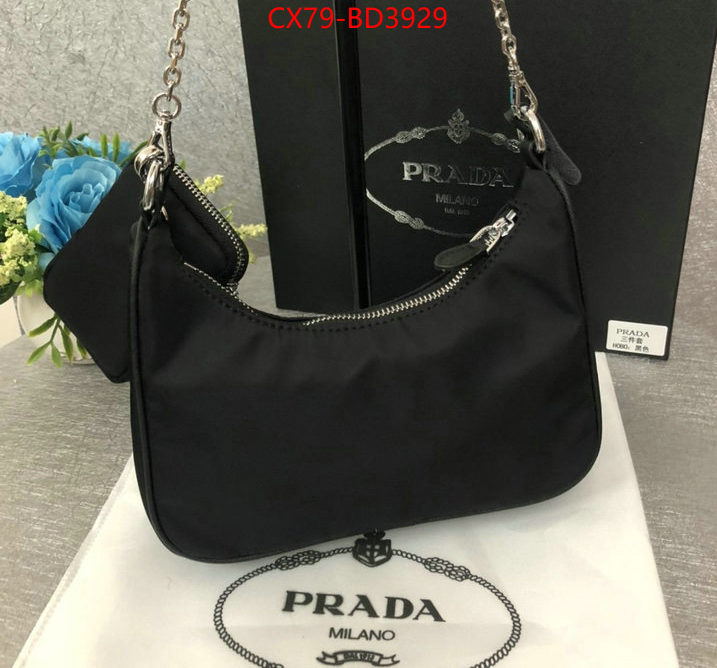 Prada Bags (4A)-Re-Edition 2005 2023 perfect replica designer ID: BD3929 $: 79USD