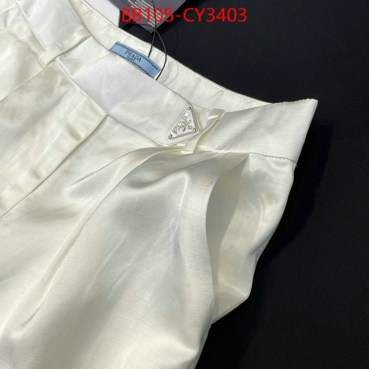 Clothing-Prada top brands like ID: CY3403 $: 105USD