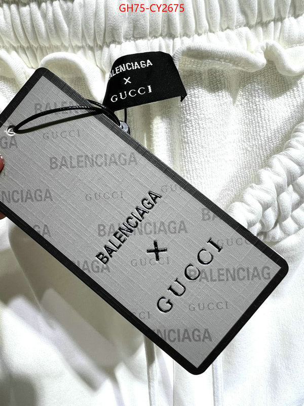 Clothing-Balenciaga highest product quality ID: CY2675 $: 75USD