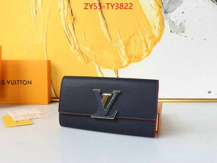 LV Bags(4A)-Wallet buying replica ID: TY3822 $: 55USD