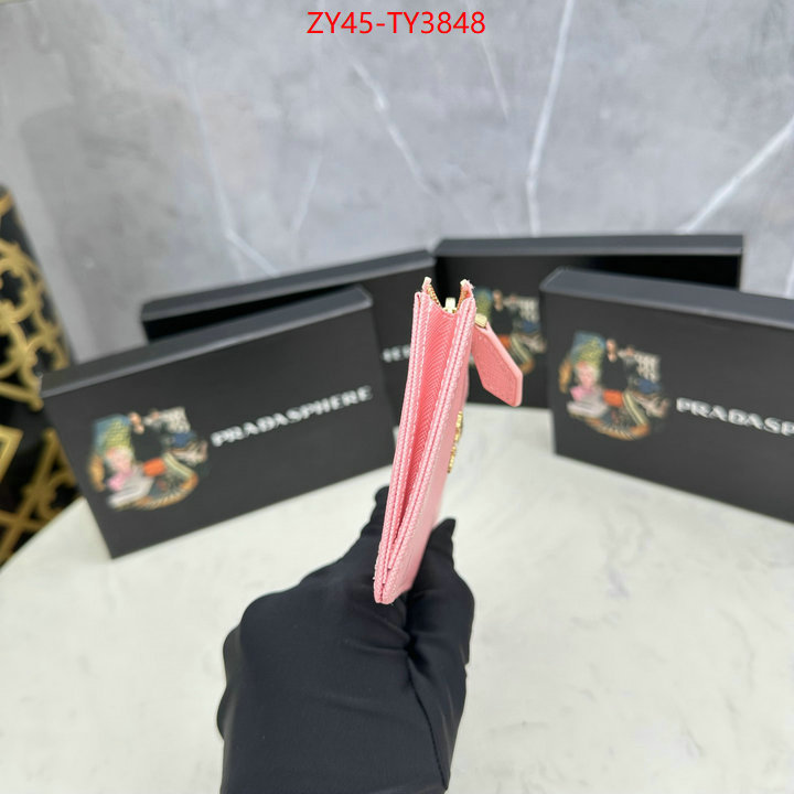 Prada Bags (4A)-Wallet best site for replica ID: TY3848 $: 45USD