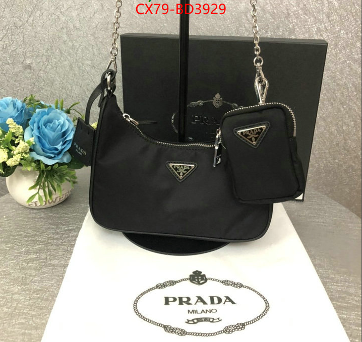 Prada Bags (4A)-Re-Edition 2005 2023 perfect replica designer ID: BD3929 $: 79USD