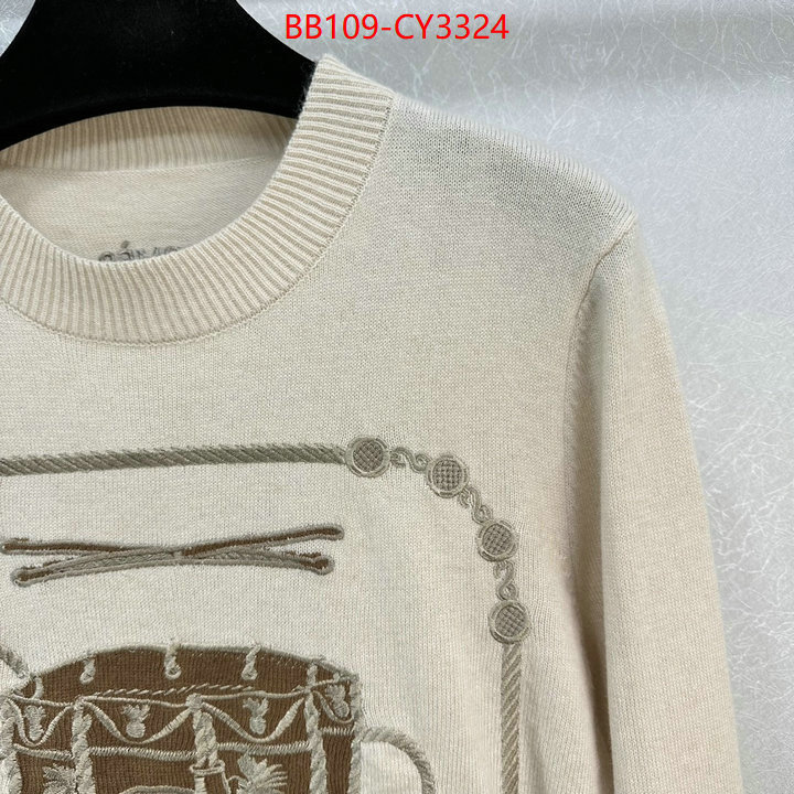 Clothing-Hermes high quality 1:1 replica ID: CY3324 $: 109USD