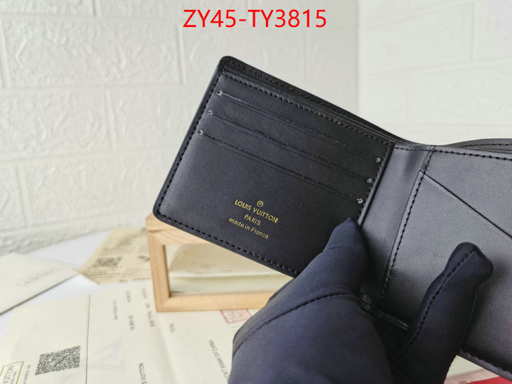 LV Bags(4A)-Wallet high quality 1:1 replica ID: TY3815 $: 45USD