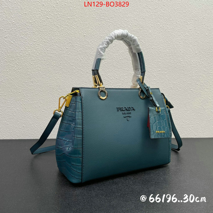 Prada Bags (4A)-Handbag- high quality replica designer ID: BO3829 $: 129USD