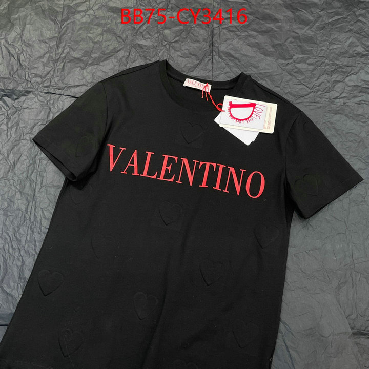 Clothing-Valentino high quality online ID: CY3416 $: 75USD