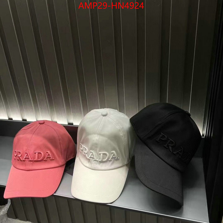 Cap (Hat)-Prada only sell high-quality ID: HN4924 $: 29USD