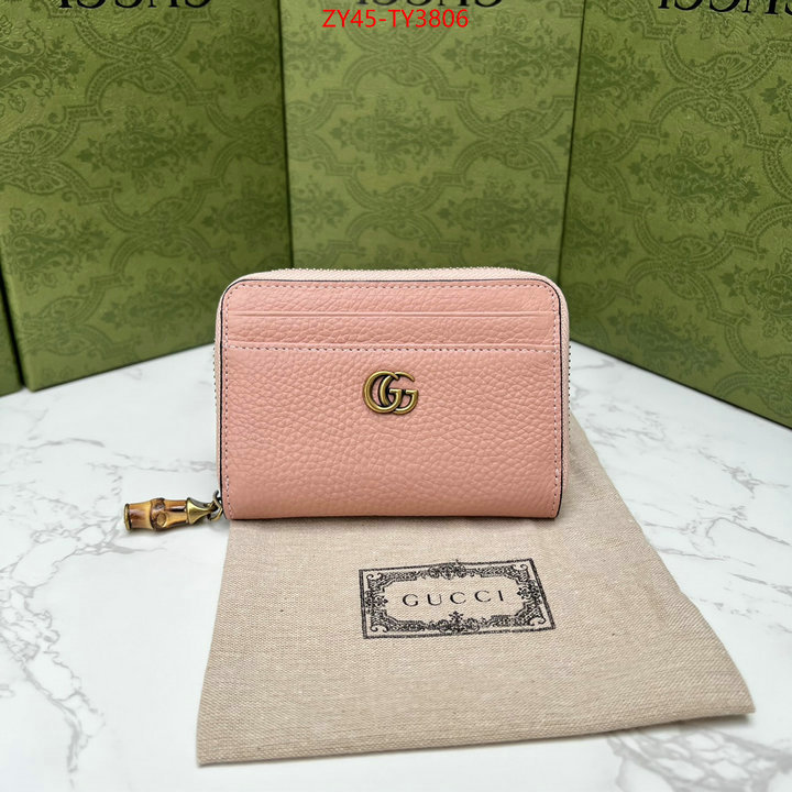 Gucci Bags(4A)-Wallet- where to find best ID: TY3806 $: 45USD