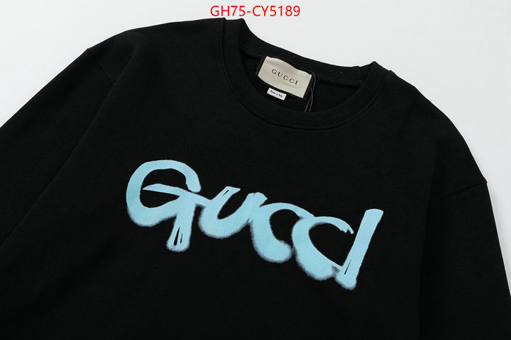 Clothing-Gucci high quality designer replica ID: CY5189 $: 75USD