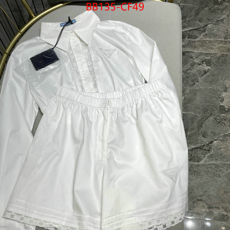 Clothing-Prada how to buy replica shop ID: CF49 $: 135USD