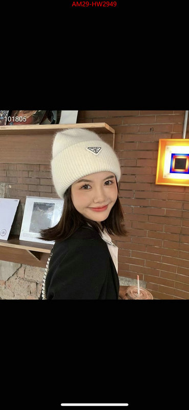 Cap (Hat)-Prada best ID: HW2949 $: 29USD