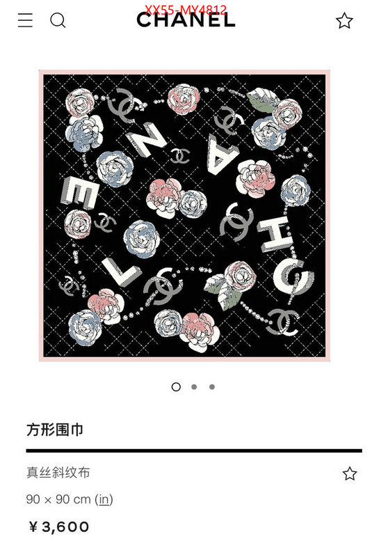 Scarf-Chanel top sale ID: MY4812 $: 55USD