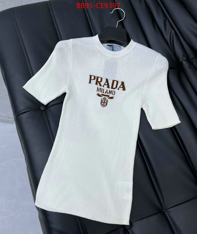 Clothing-Prada how to buy replica shop ID: CE9397 $: 95USD