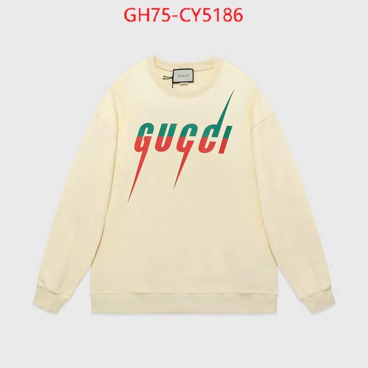 Clothing-Gucci luxury cheap ID: CY5186 $: 75USD