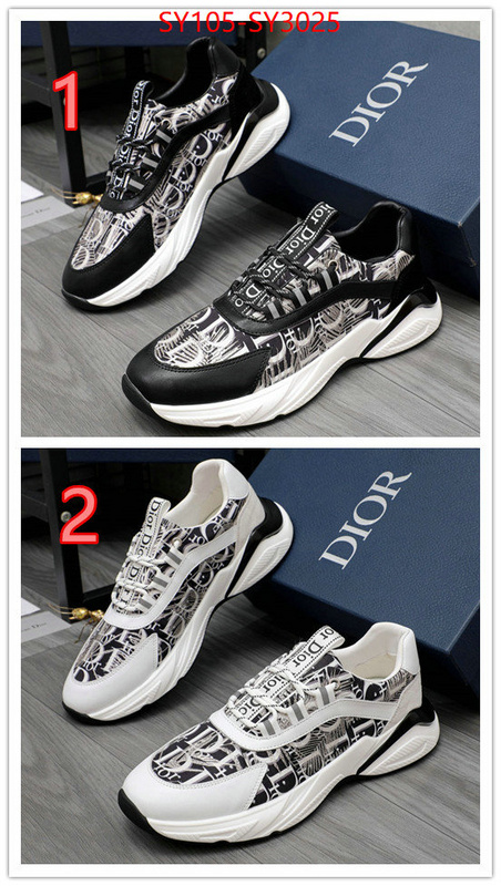 Men shoes-Dior perfect quality ID: SY3025 $: 105USD