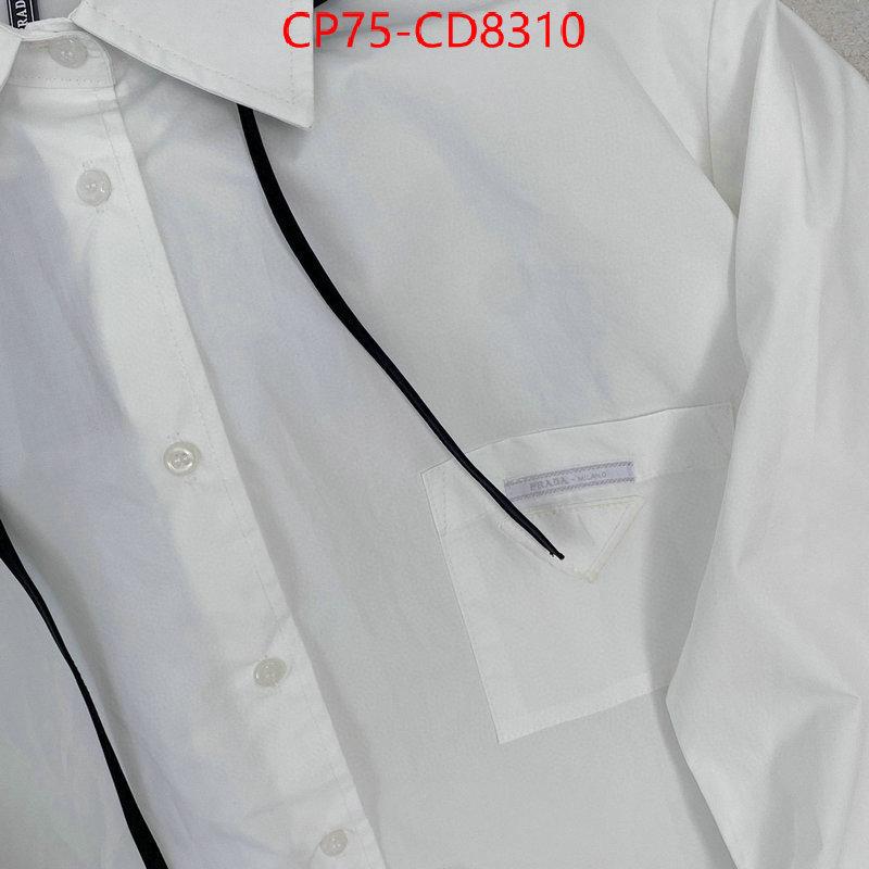 Clothing-Prada designer fashion replica ID: CD8310 $: 75USD