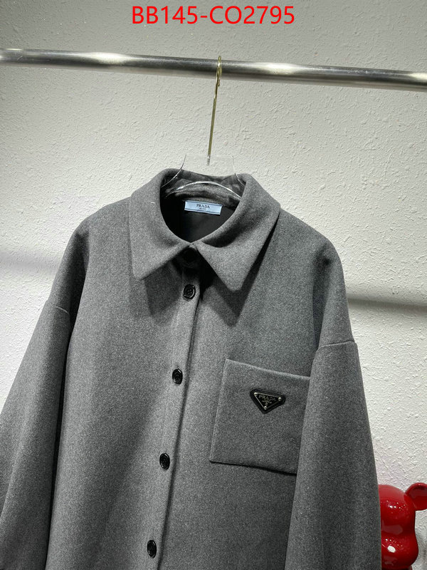 Clothing-Prada designer high replica ID: CO2795 $: 145USD