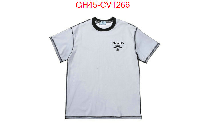 Clothing-Prada top quality replica ID: CV1266 $: 45USD