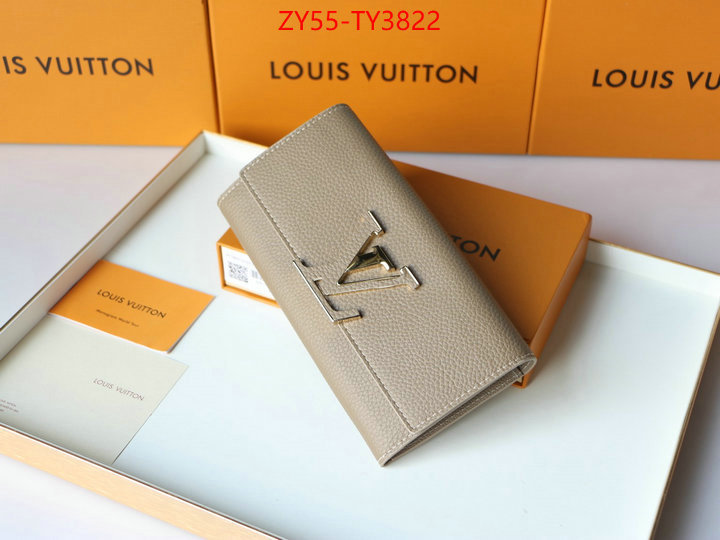 LV Bags(4A)-Wallet buying replica ID: TY3822 $: 55USD