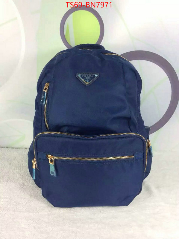 Prada Bags (4A)-Backpack- perfect quality ID: BN7971 $: 69USD