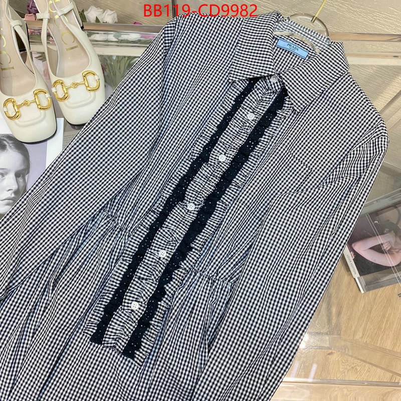 Clothing-Prada customize best quality replica ID: CD9982 $: 119USD