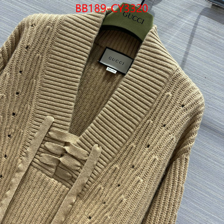 Clothing-Gucci replica aaaaa+ designer ID: CY3320 $: 189USD